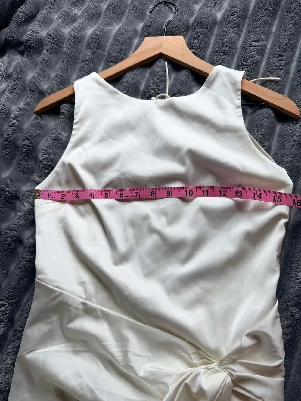 Abercrombie & Fitch Sleeveless Twist-Front Maxi Dress in White Wedding Cocktail